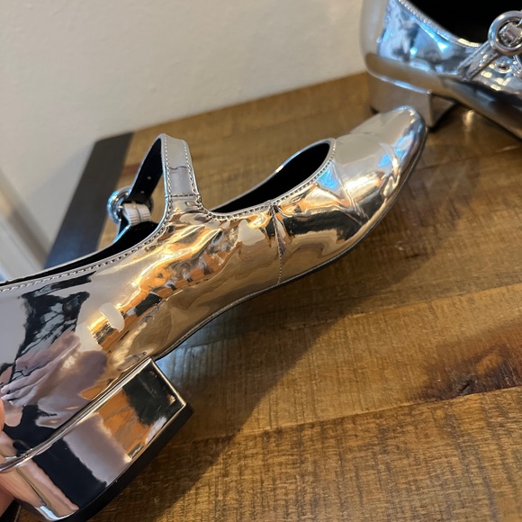 Steve Madden Sessily Mary Jane Pumps Shoes in Silver | Women’s 9 - Picture 5 of 7